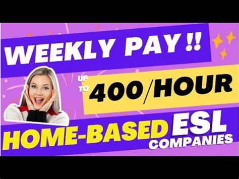 3 Homebased ESL Companies That Pay Weekly.